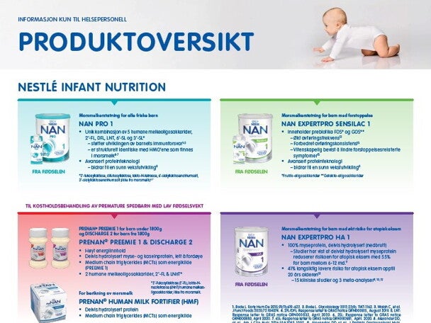 Pediatriske spesialprodukter (NHS og NAN®)