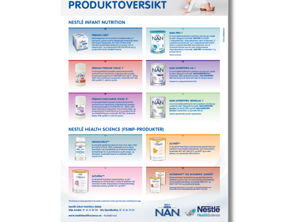 Pediatriske spesialprodukter (NHS og NAN®)